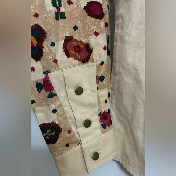 WESTERN WEAR WRANGLER Beige and Multicolor Patterned Button-Up Shirt - Picture 7 of 13